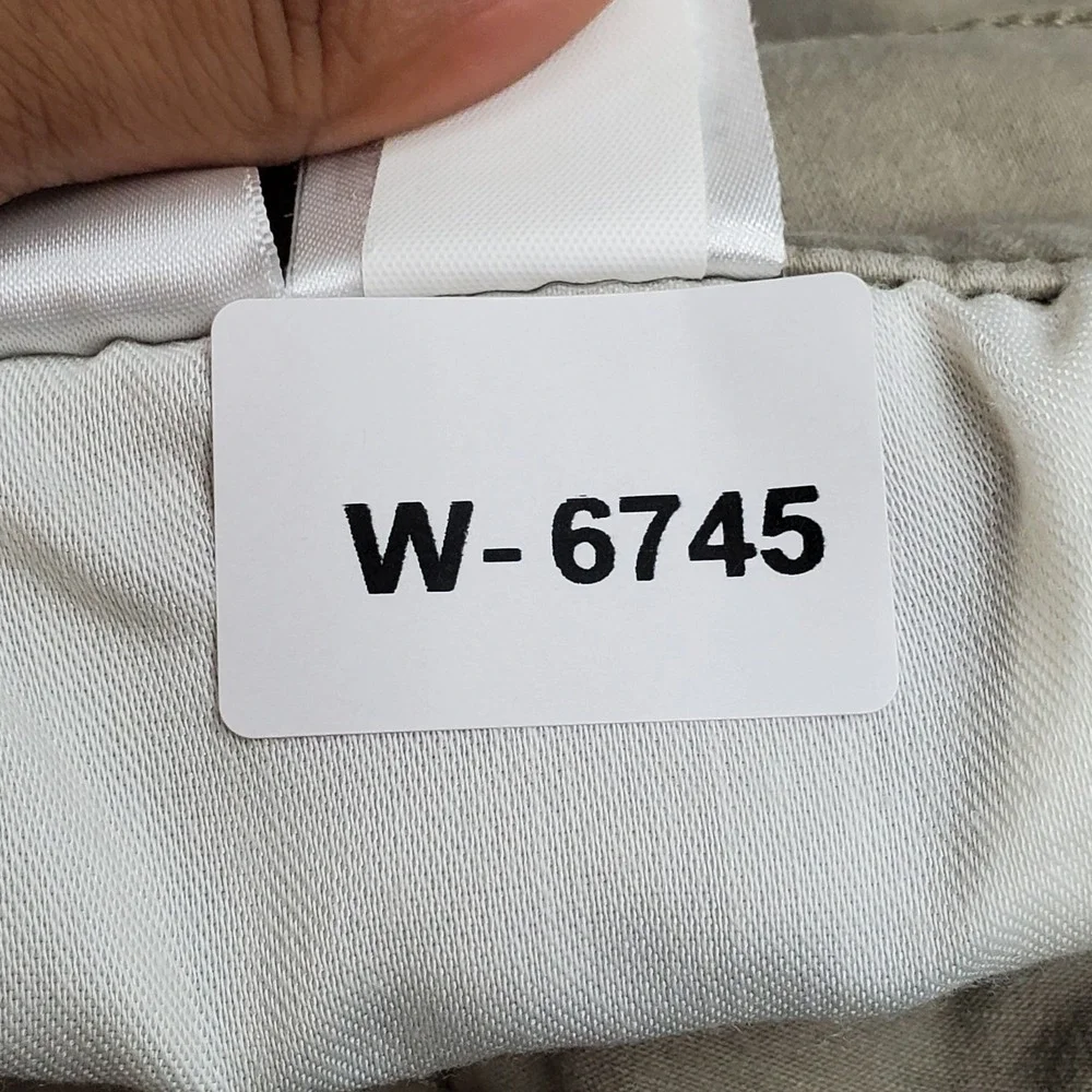 Lucky Brand Men Pants 38X30 Khaki Chino Twill 121 Slim Straight Button Zipper